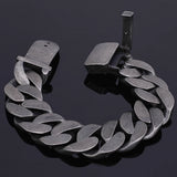 24MM Friendship Mens Bracelet Stainless Steel Man With Belt Buckle Chain