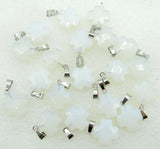Natural Stone Mix Quartz Crystal Tiger Eye Opalite Charms Faceted Cross Pendant
