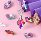 24PCS 19mm Rhombus Beads Crystal Pendant Glass Austria Charms Rhinestones Beads