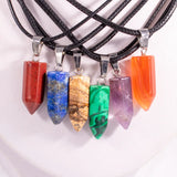 24PCS Carnelian Natural Stone Pendant Wholesale 22*8mm