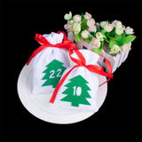 24PCS Christmas Advent Calendar Countdown Bag Sack Hanging Gift Pouch