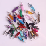 24PCS Chakra Pendant Crystal Necklace for Jewelry Making