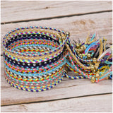 24PCS Tibetan Rope Bracelet Ethnic Tassel Copper Bead Unisex Party Accessories