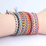 24PCS Tibetan Rope Bracelet Ethnic Tassel Copper Bead Unisex Party Accessories