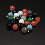 24PCS Adzuki Bean Natural Stone Pendant 14x14mm for Jewelry Making
