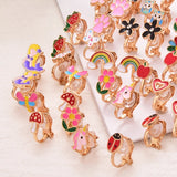 24 Pairs Girls Clip On Earrings Flower Dress Up Earrings