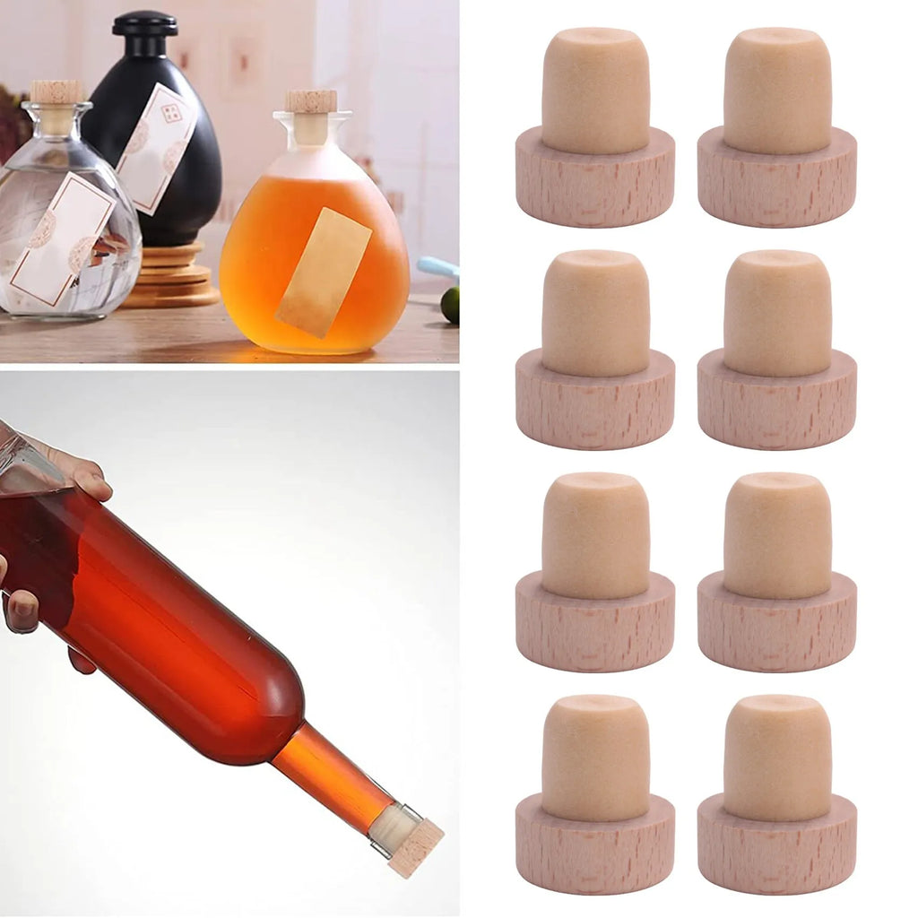 24Pc Wine Bottle Corks T Cork Plugs for Wine Cork Reusable Wine Stopper