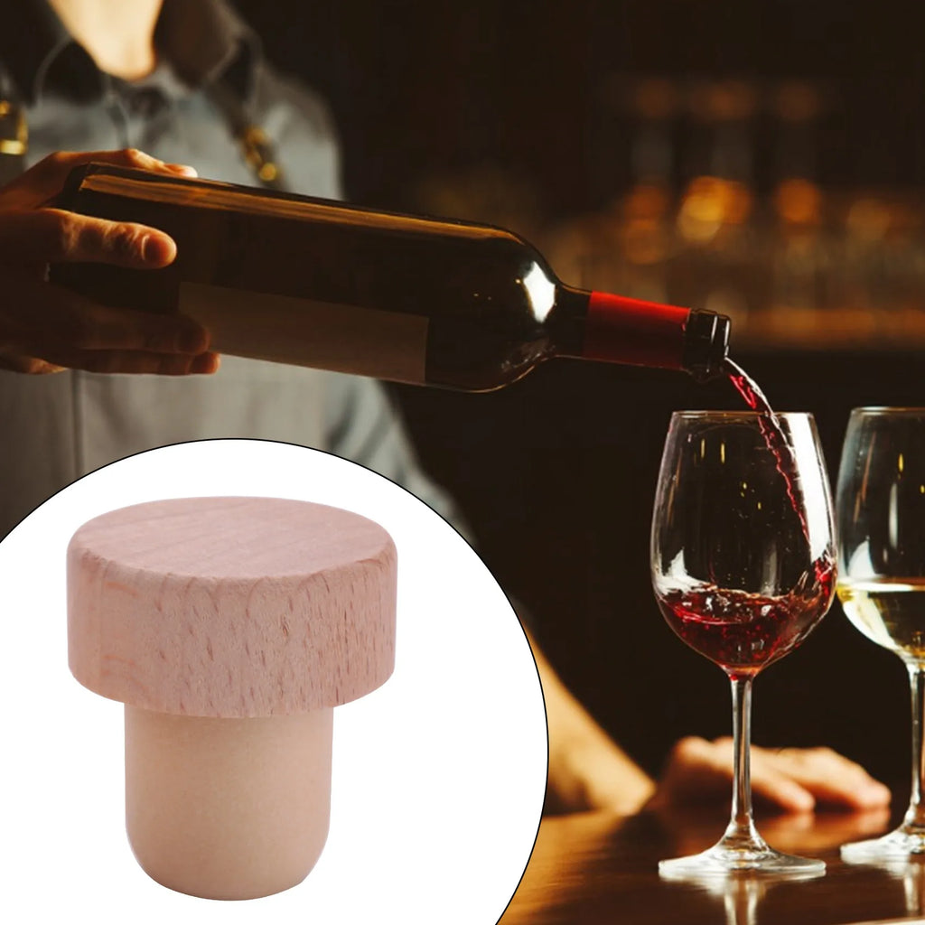 24Pc Wine Bottle Corks T Cork Plugs for Wine Cork Reusable Wine Stopper