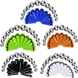 24Pcs Acrylic Ear Stretching Kit Spiral Tapers Plugs Tunnels