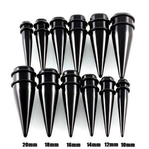 24Pcs Acrylic Ear Stretching Kit Spiral Tapers Plugs Tunnels