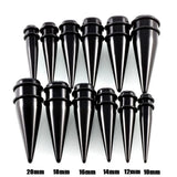 24Pcs Acrylic Ear Stretching Kit Spiral Tapers Plugs Tunnels