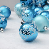 24Pcs Christmas Tree Hanging Ball Decor - Xmas Party Supplies