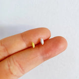 24Pcs 925 Sterling Silver Gold leaf Nose Rings Studs for Women Men