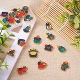 24Pcs Zodiac Animal Charms For DIY Jewelry Making