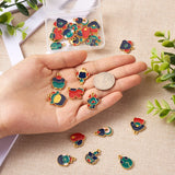24Pcs Zodiac Animal Charms For DIY Jewelry Making