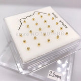 24Pcs/Box 925 Sterling Silver 2.2mm Ball Nose Pin Nose Piercing Jewelry