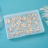 24Pcs Stainless Steel Zodiac Charms for Jewelry Making