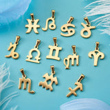 24Pcs Stainless Steel Zodiac Charms for Jewelry Making