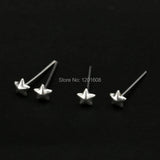 24Pcs/Box Star Sterling Silver Nose Pin Body Piercing Jewelry