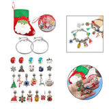 24Pcs Christmas Bracelet Making Kit DIY Jewelry Supplies for Adults