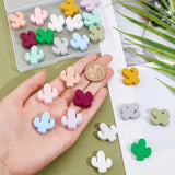 24Pcs Cactus Silicone Beads for Jewelry Making DIY Crafts