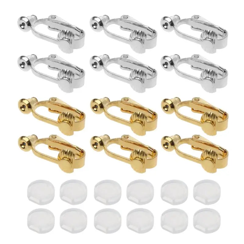 24Pcs Earring Converter Comfort Earring Pads Clip-On No-Pierced