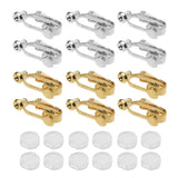 24Pcs Earring Converter Comfort Earring Pads Clip-On No-Pierced