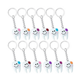 24Pcs Dental Teeth Model Tooth Key Chain Girls Gift Pendant Key Chain