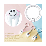 24Pcs Dental Teeth Model Tooth Key Chain Girls Gift Pendant Key Chain