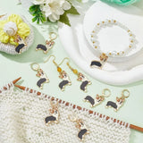 24Pcs Corgi Dog Charms Stitch Markers Enamel Crochet Marker Removable Locking