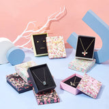 24Pcs Flower Pattern Jewelry Box Container Display with Sponge