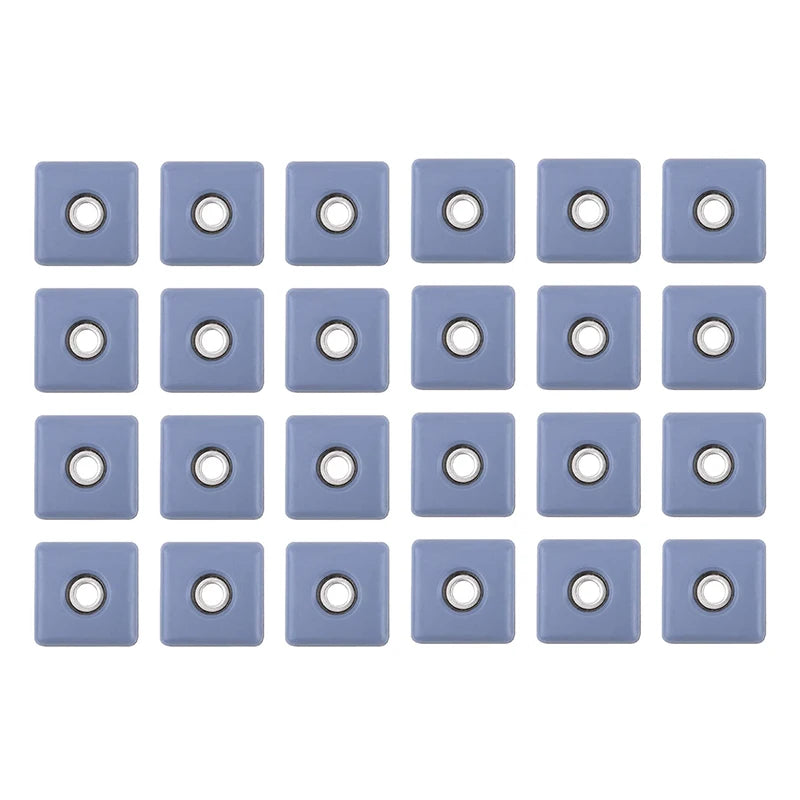 24Pcs Furniture Sliders 30mm Chair Leg Protectors with Screws
