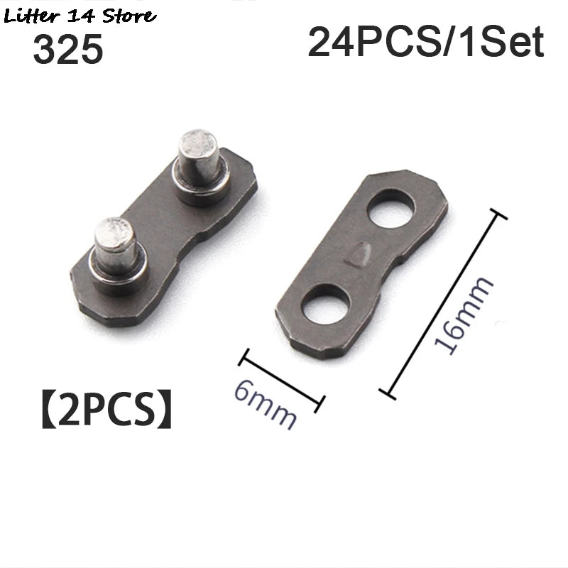 24Pcs Gasoline Saw Accessories Buckle Preset Straps Chainsaw Link Connectors