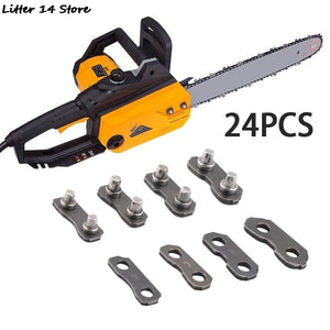 24Pcs Gasoline Saw Accessories Buckle Preset Straps Chainsaw Link Connectors