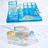 24Pcs Foil Metallic English Letters Sticker Kit Copper Resin Decor
