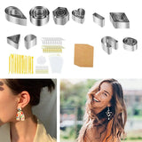 24Pcs Polymer Clay Cutters with Earring Cards Jewelry Making Kit