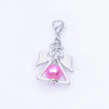 24Pcs/Lot Angel Fairy Charms Pearl Guardian Wings Pendant Bulk