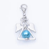 24Pcs/Lot Angel Fairy Charms Pearl Guardian Wings Pendant Bulk