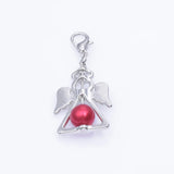 24Pcs/Lot Angel Fairy Charms Pearl Guardian Wings Pendant Bulk