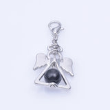 24Pcs/Lot Angel Fairy Charms Pearl Guardian Wings Pendant Bulk
