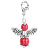 24Pcs/Lot Mix Colors Dancing Angel Wings Bead Charms for Jewelry Making
