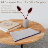 24Pcs Zipper Pouch Document Bag, Plastic Zip File Folders, Letter Size/A4
