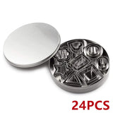 24Pcs Mini Cookie Cutter Mold Stainless Steel DIY Ceramic Clay Earring Tool