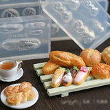 Mini Size Food Doughnuts Bread Silicone Mold Flower Cat Heart Acrylic Gel Tools