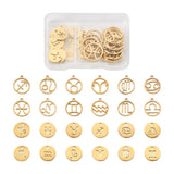 24Pcs Constellations Charms for DIY Jewelry Making