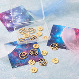 24Pcs Constellations Charms for DIY Jewelry Making