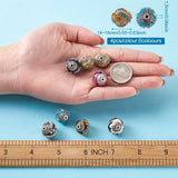24Pcs Mixed Colors Alloy Spacer Beads for DIY Jewelry Making