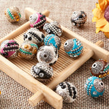24Pcs Mixed Colors Alloy Spacer Beads for DIY Jewelry Making