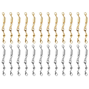 24Pcs Magnetic Jewelry Clasp and Closure Set for Necklaces and Bracelets