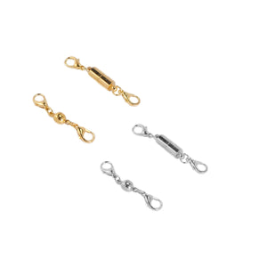 24Pcs Necklace Clasp Magnetic Jewelry Locking Clasps Silver Gold
